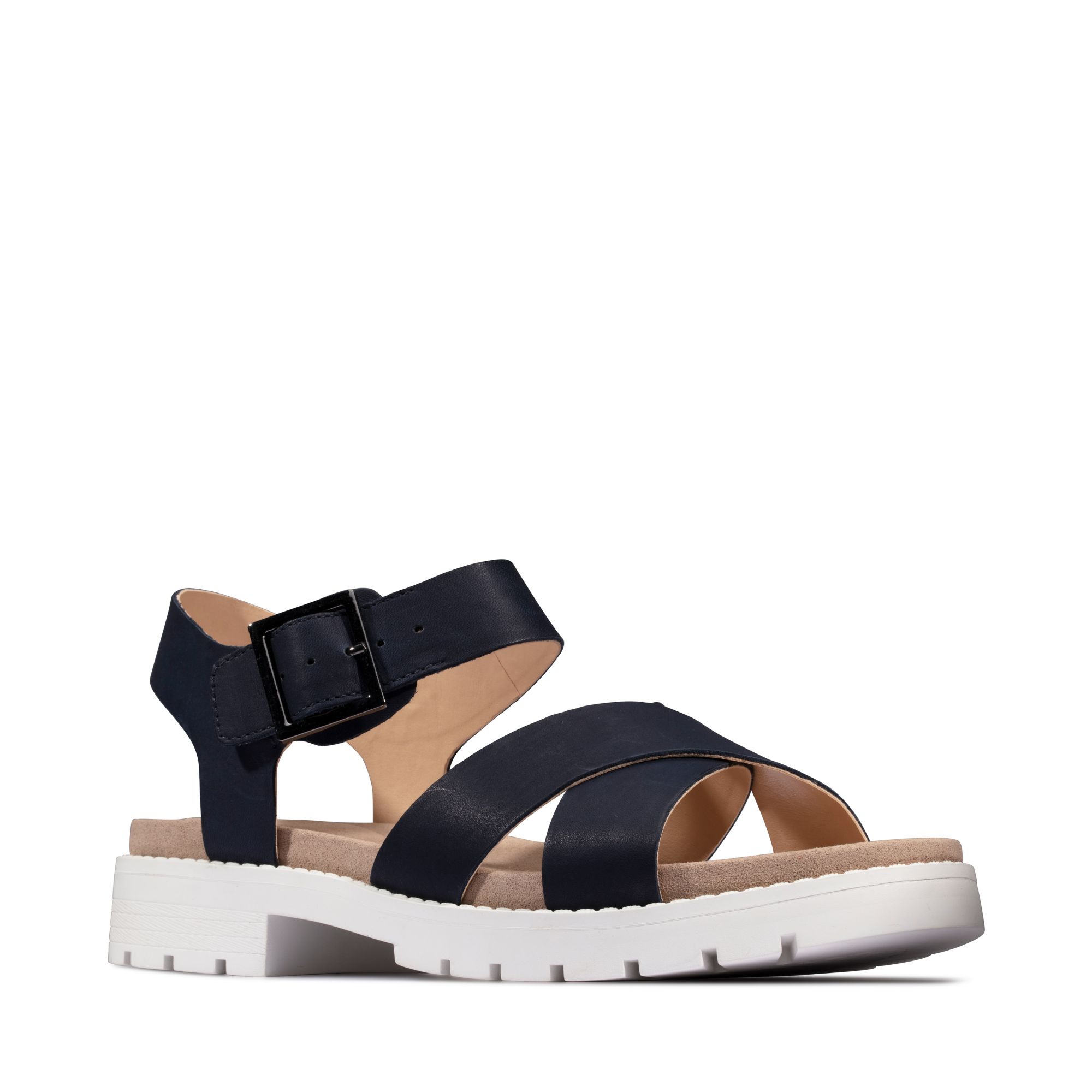 Women Sandals Orinoco Strap Navy Leather