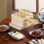 2 Layer Electric Steamer Food Steamer Drawer Type Cooking Machine Intestine Powder Machine