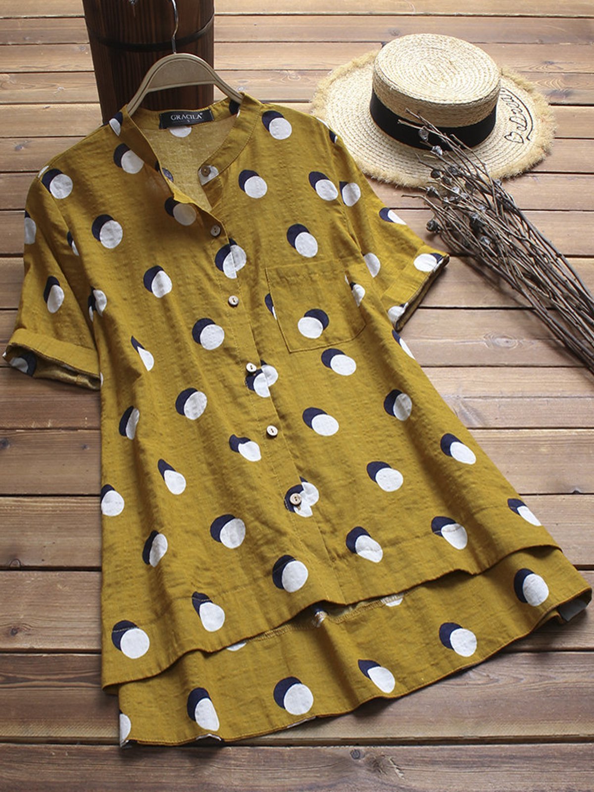 Casual Short Sleeve Plus Size Tops