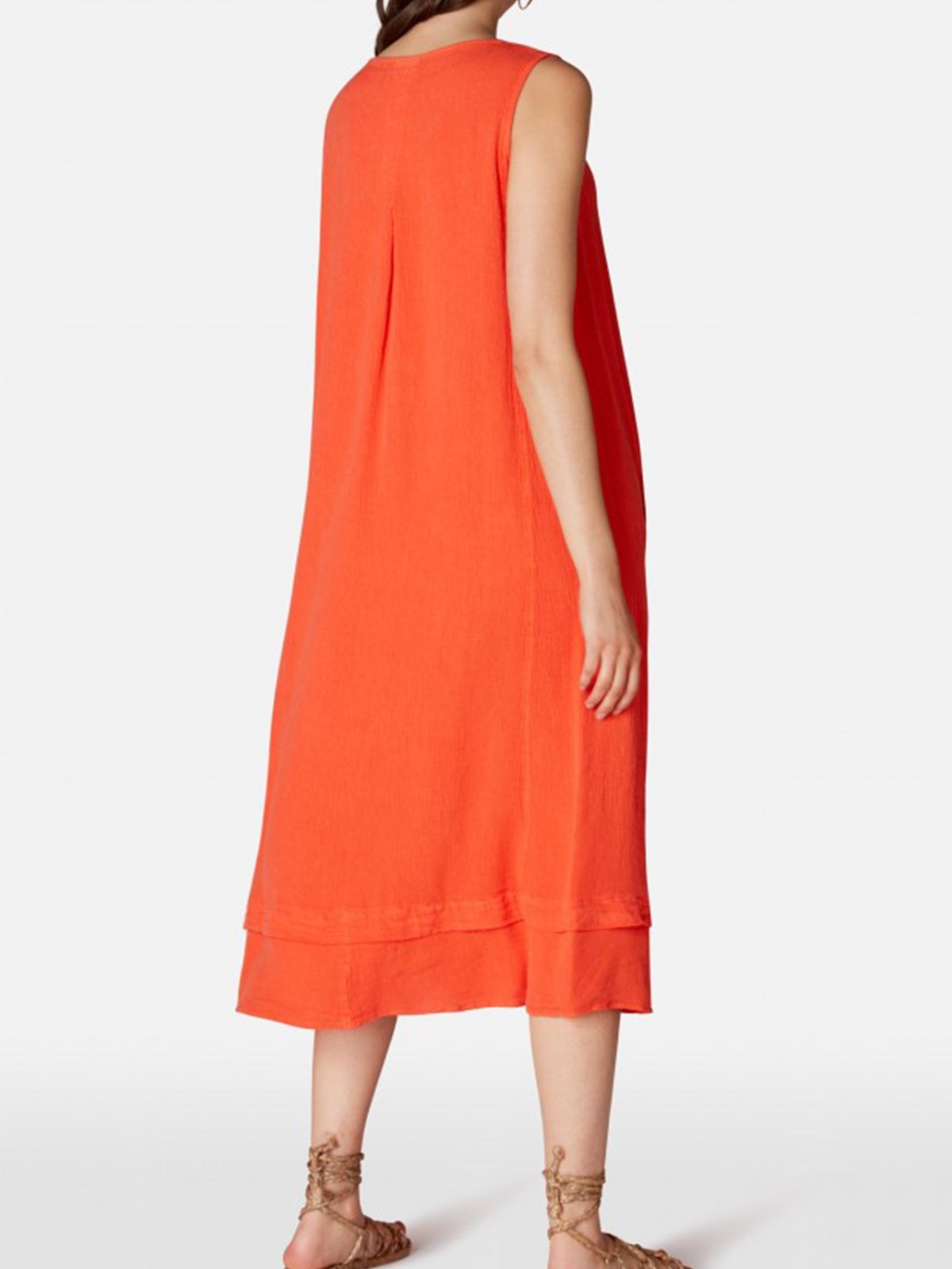 Linen Loose sleeveless dresses