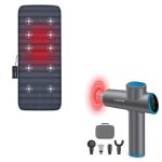 Full Body Massage Mat w/ Heat Massage Gun Bundle & Audio Shut Off for Back