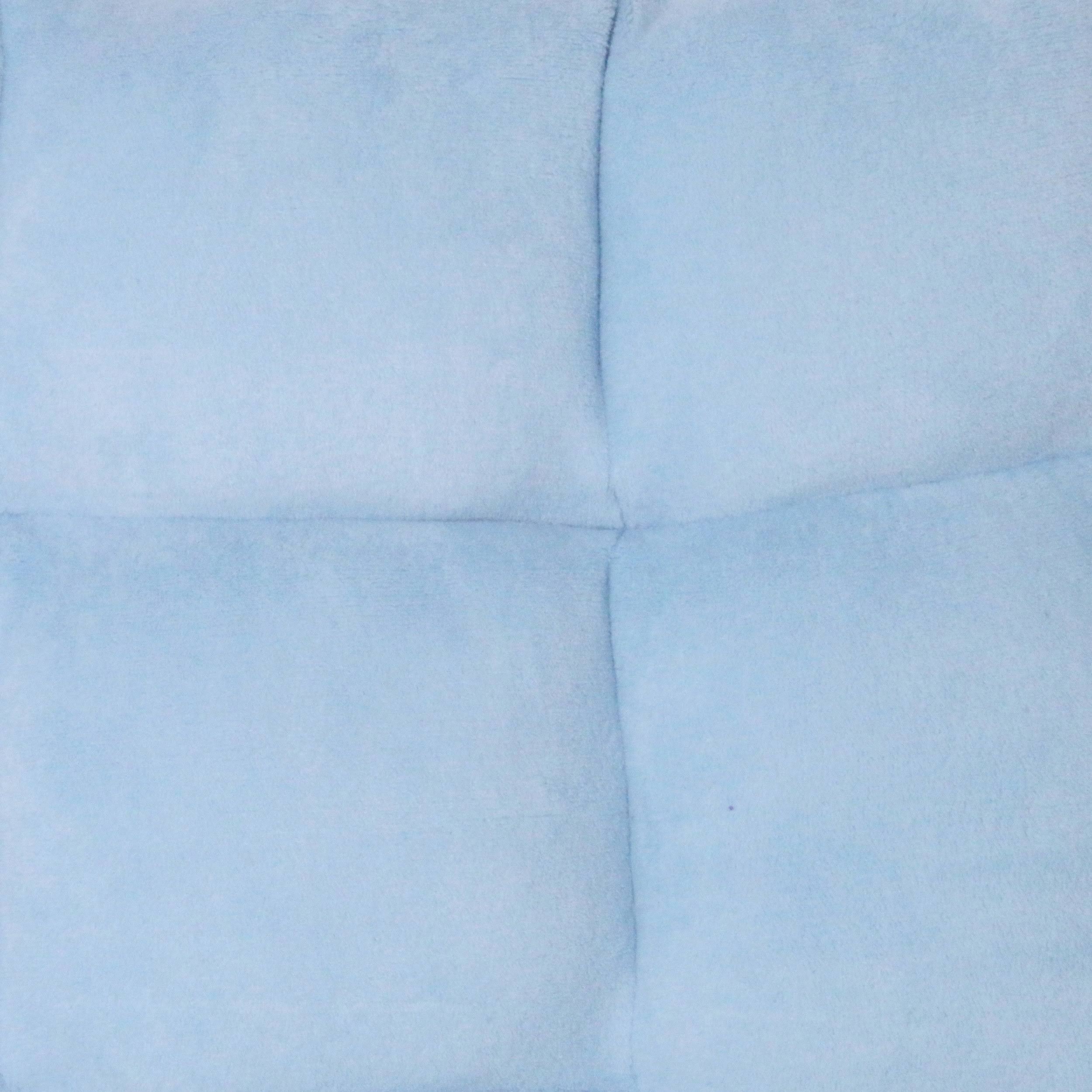 Chic Home Loungie Armless Quilted Recliner Chair, Light Blue