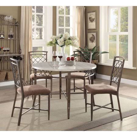 Daciye Aldric Dining Table in Faux Marble Antique 73000-73000, Size: 1295.40*1295.40*228.60mm