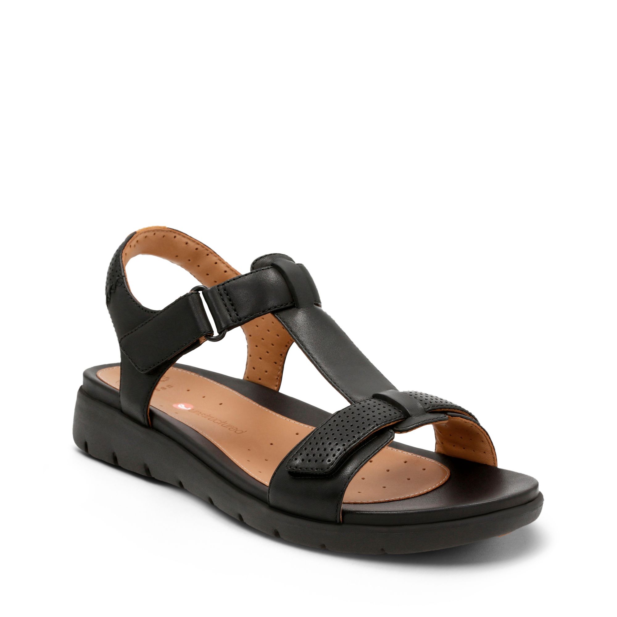 Women Sandals Un Haywood Black Leather