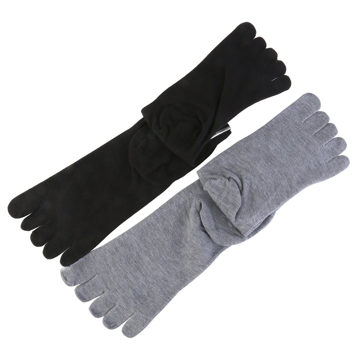 UEETEK 4 Paar Männer Fünf zehe Socken beiläufige Baumwollklauen Muster kurze Socken