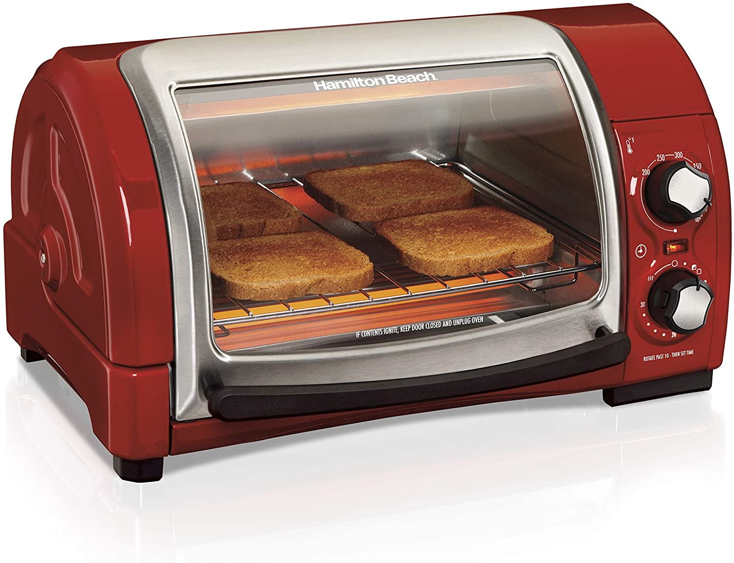 Hamilton Beach Easy Reach Countertop Toaster Oven,