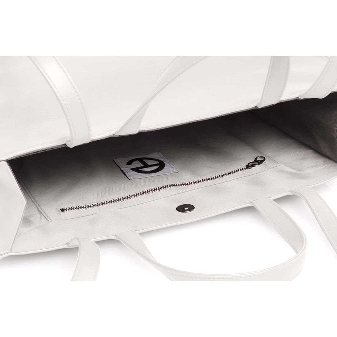 Medium White Shopping Bag