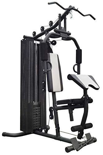 BalanceFrom-Home-Gym-System Workout-Station with 380LB of Resistance, 145LB-Weight Stack, Home Gym- Black