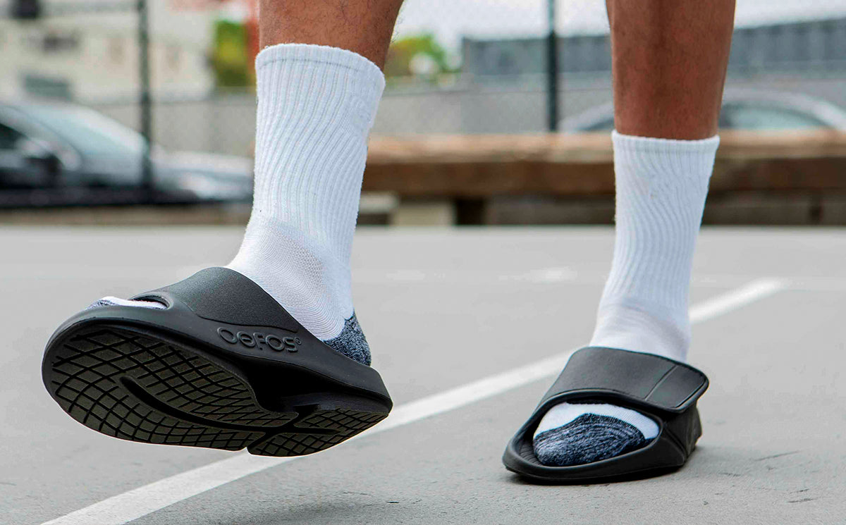 Men's OOahh Sport Flex Sandal - Matte Black