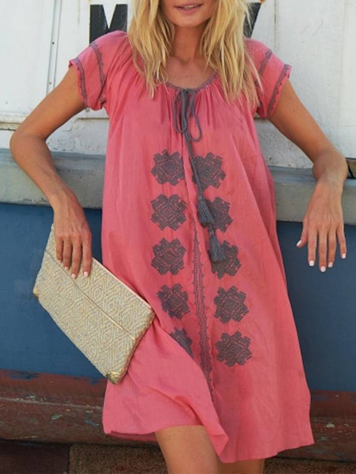 Women Dresses Holiday Boho Linen Dresses