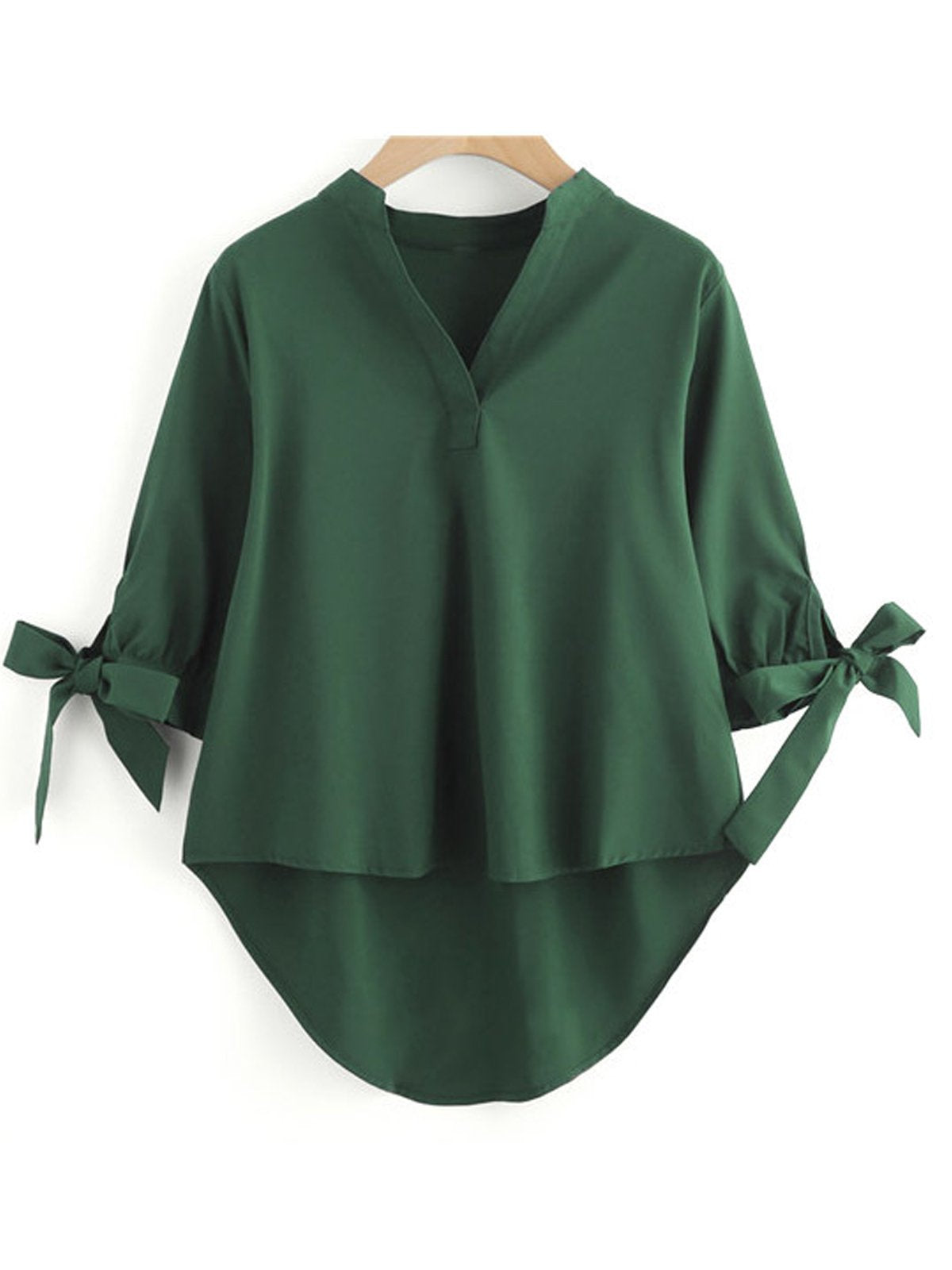 Chiffon V Neck Shirts & Tops