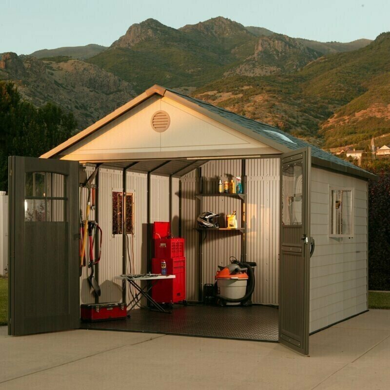 💥Clearance Sale💥11 ft. W x 11 ft. D Plastic Storage Shed
