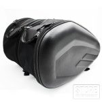 Motorbike Rear Seat Bag Motorcycle Saddlebag Suitcase with Waterproof Cover