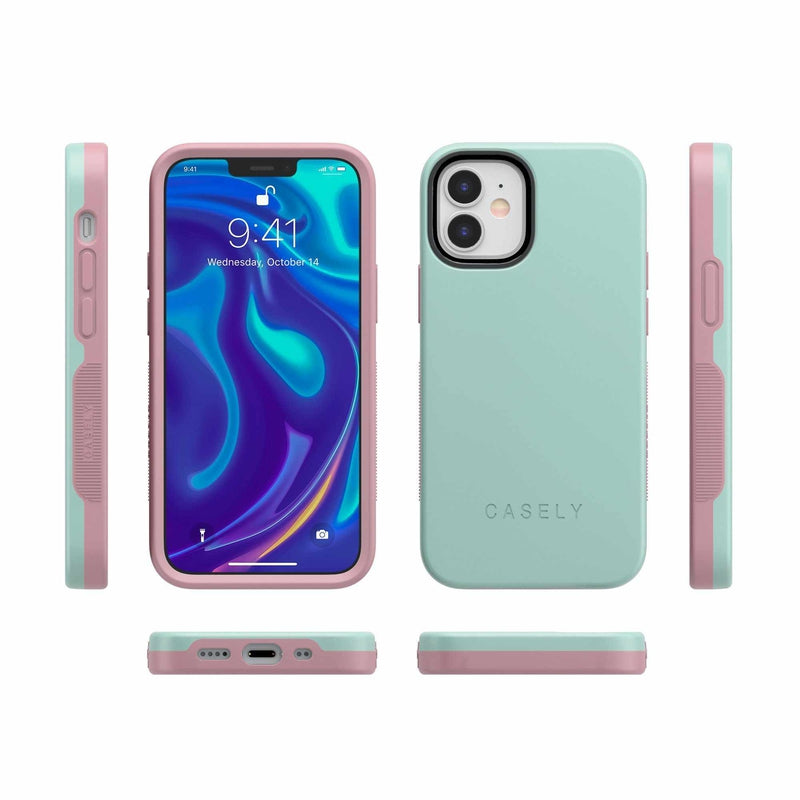 The Bold Collection - Mint Green on Pink