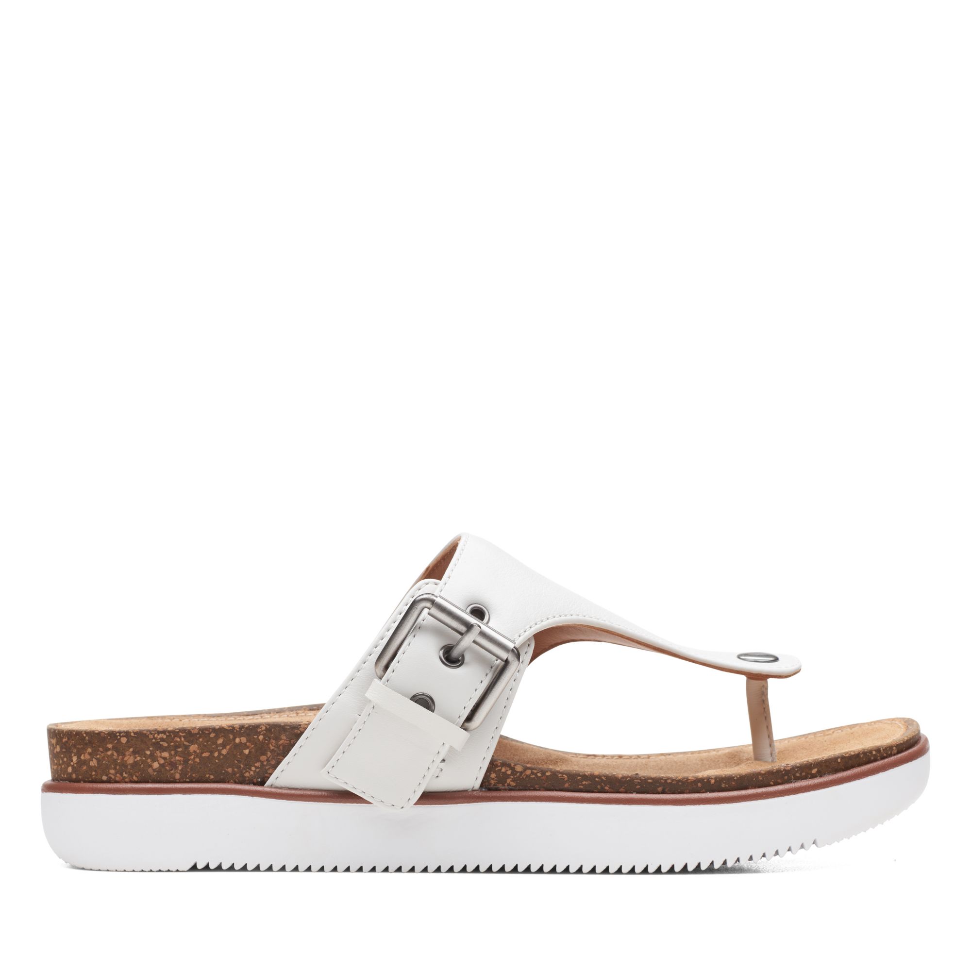 Women Sandals Elayne Step White Leather