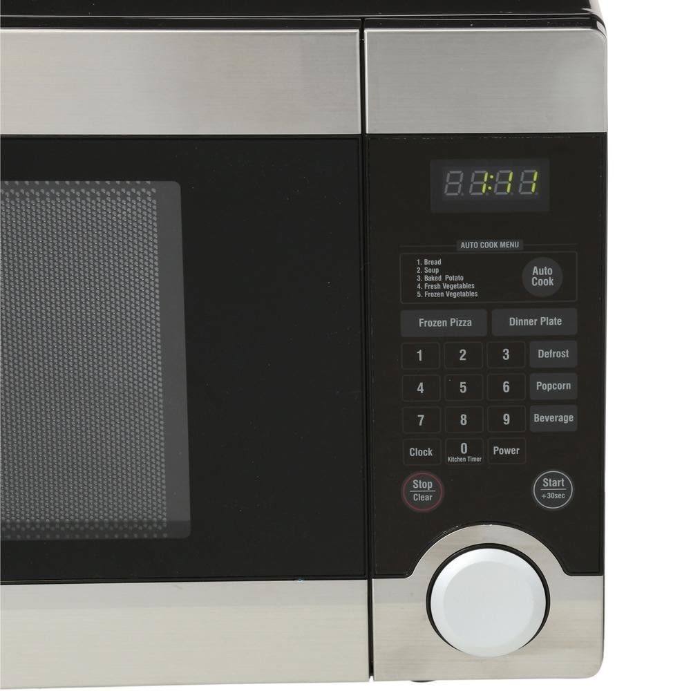 Magic Chef 1.1 Cu. ft. Countertop Microwave in Stainless Steel