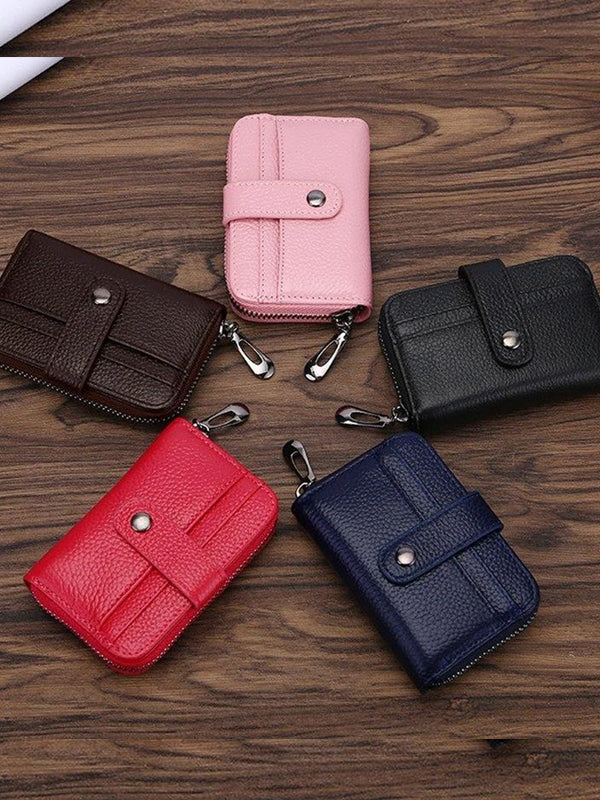 RFID Genuine Leather Card Wallet