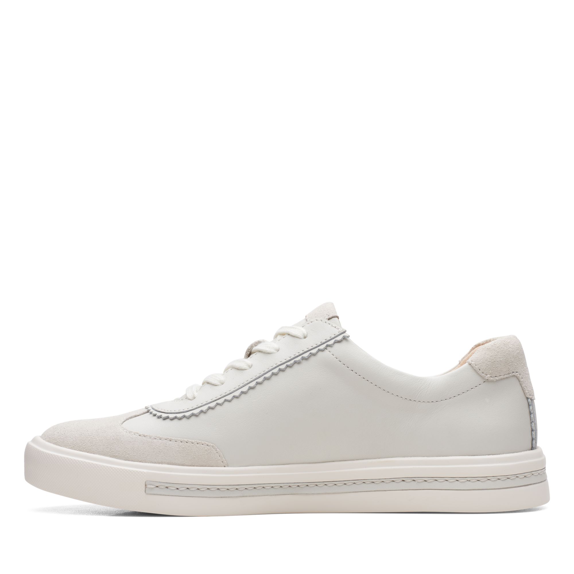 Women  Un Maui Stitch White Leather