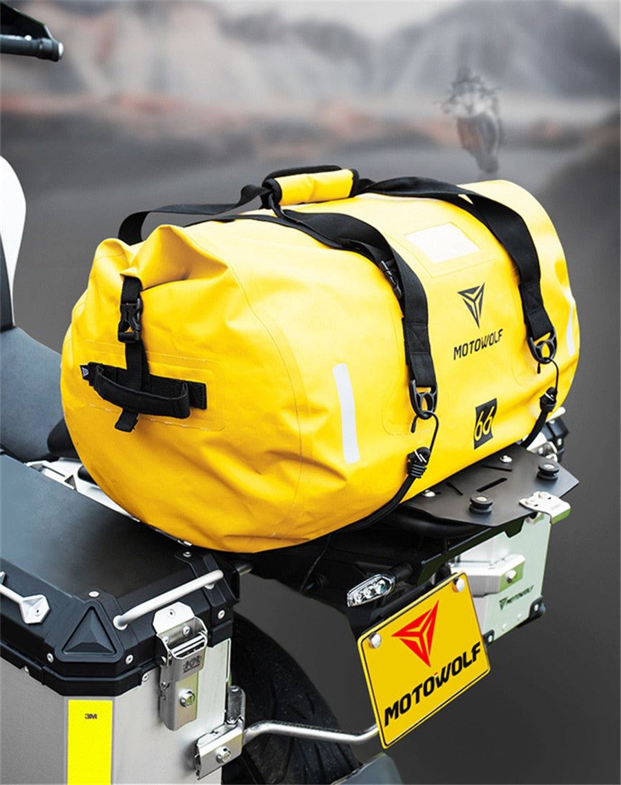 66L Motorcycle Back Seat Bag Waterproof Luggage Bag Tail Bag