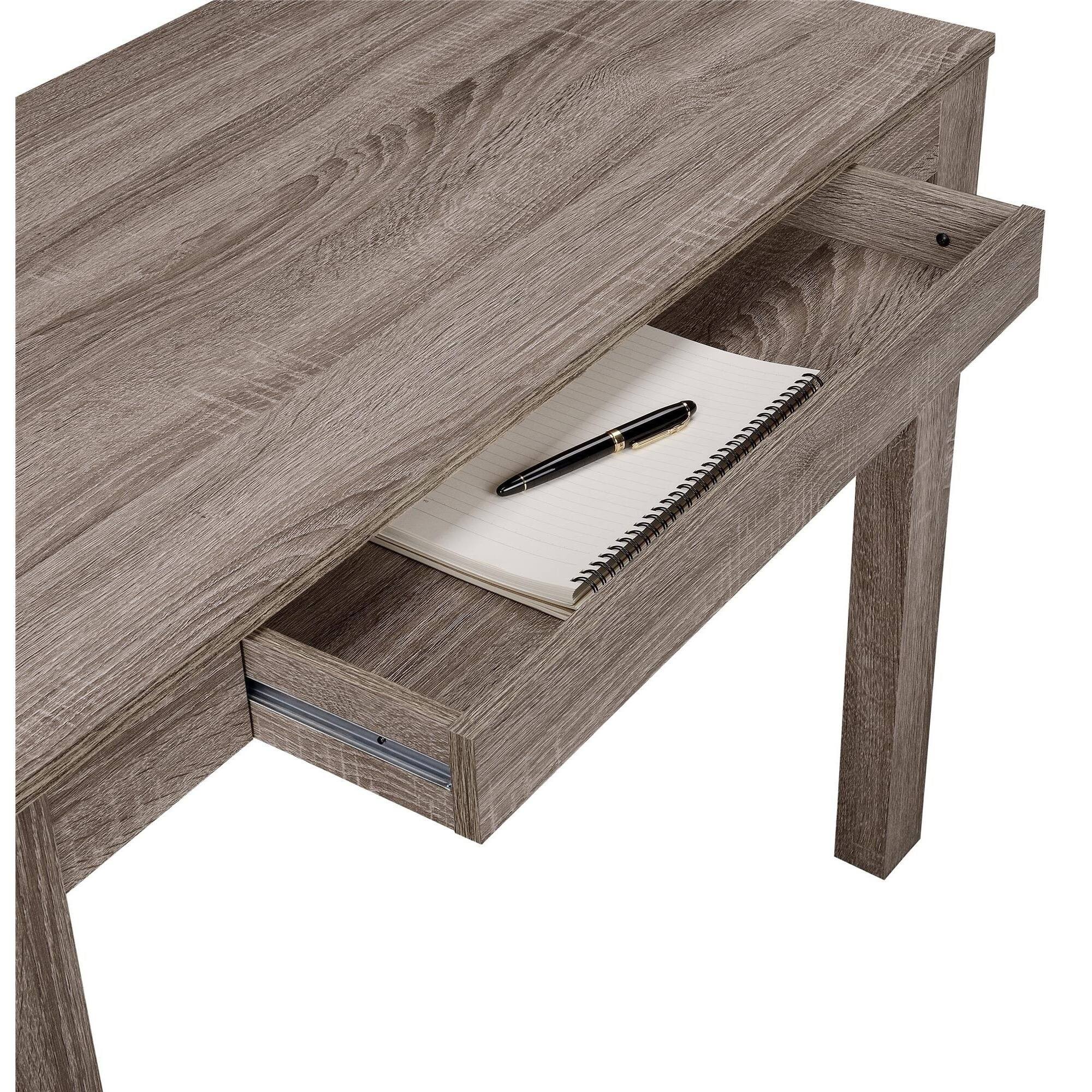 Avenue Greene Jack Weathered Oak Desk with Drawer - Parson Desk