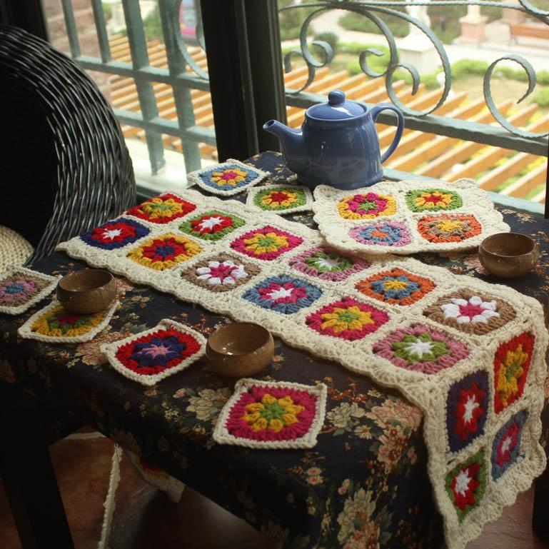 Hand Hook Garden Wool Desktop Eight-piece Set