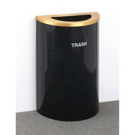 Glaro RecyclePro Trash Can, 14 Gallon, Satin Black