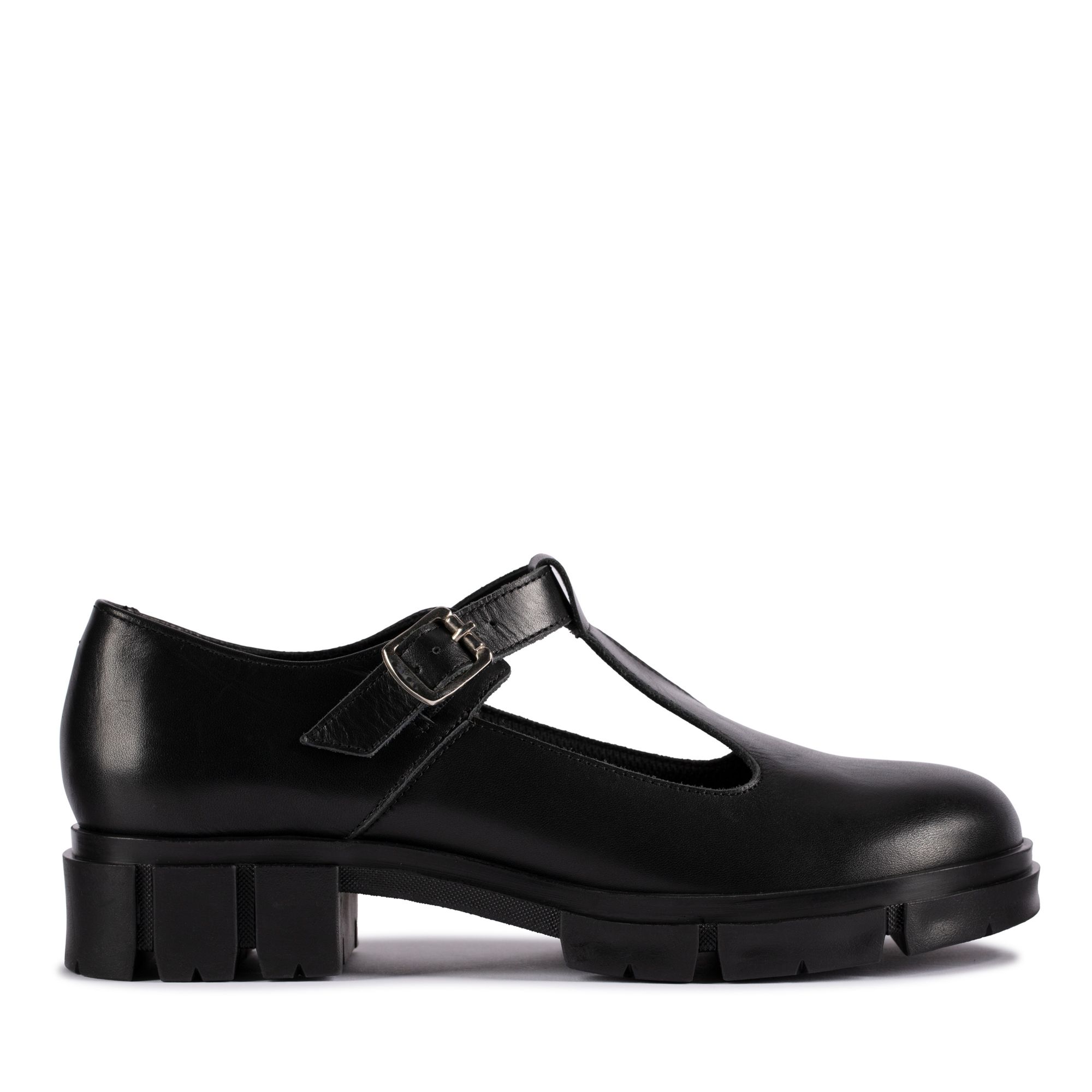 Women Teala Bar Black Leather