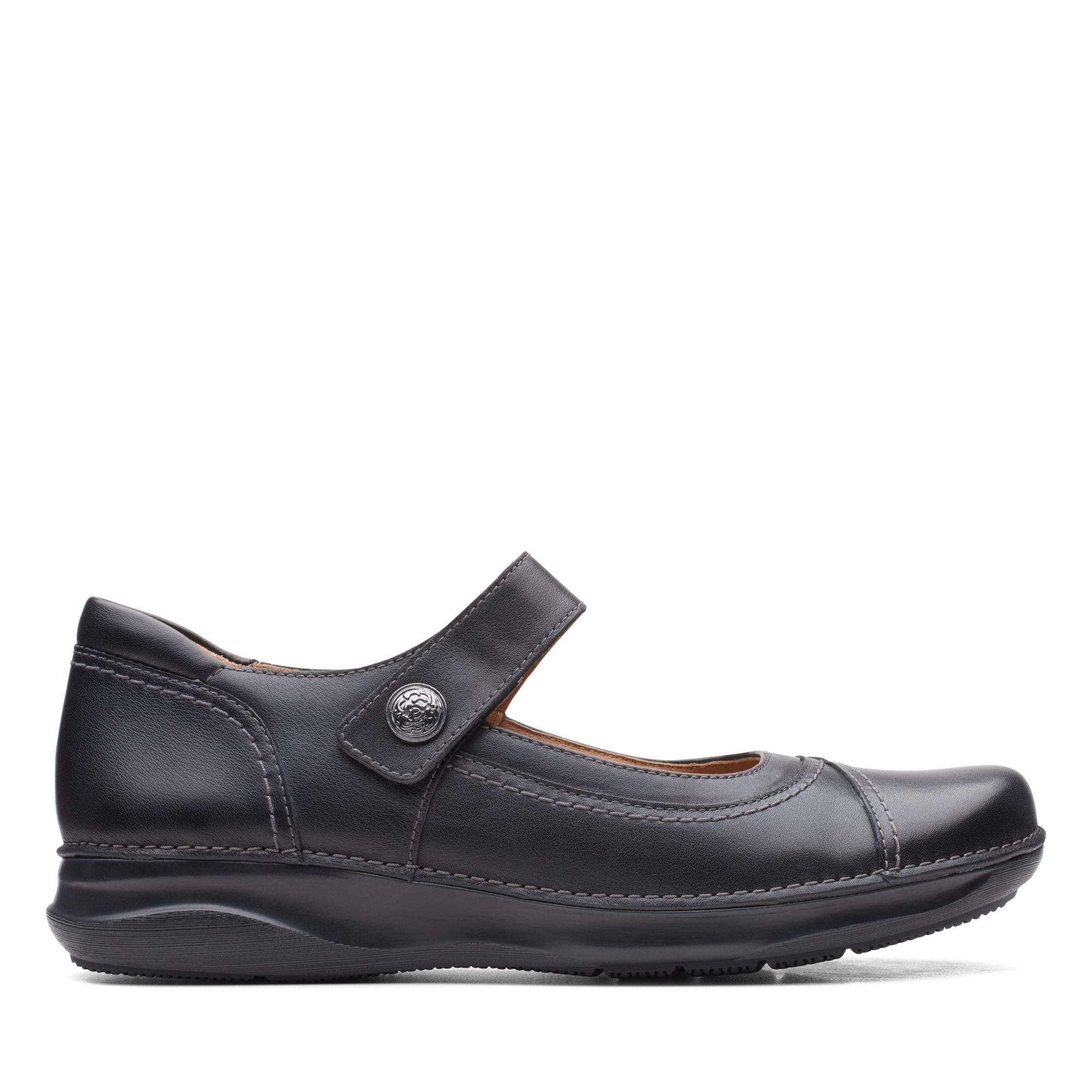 Women Appley Walk Black Leather