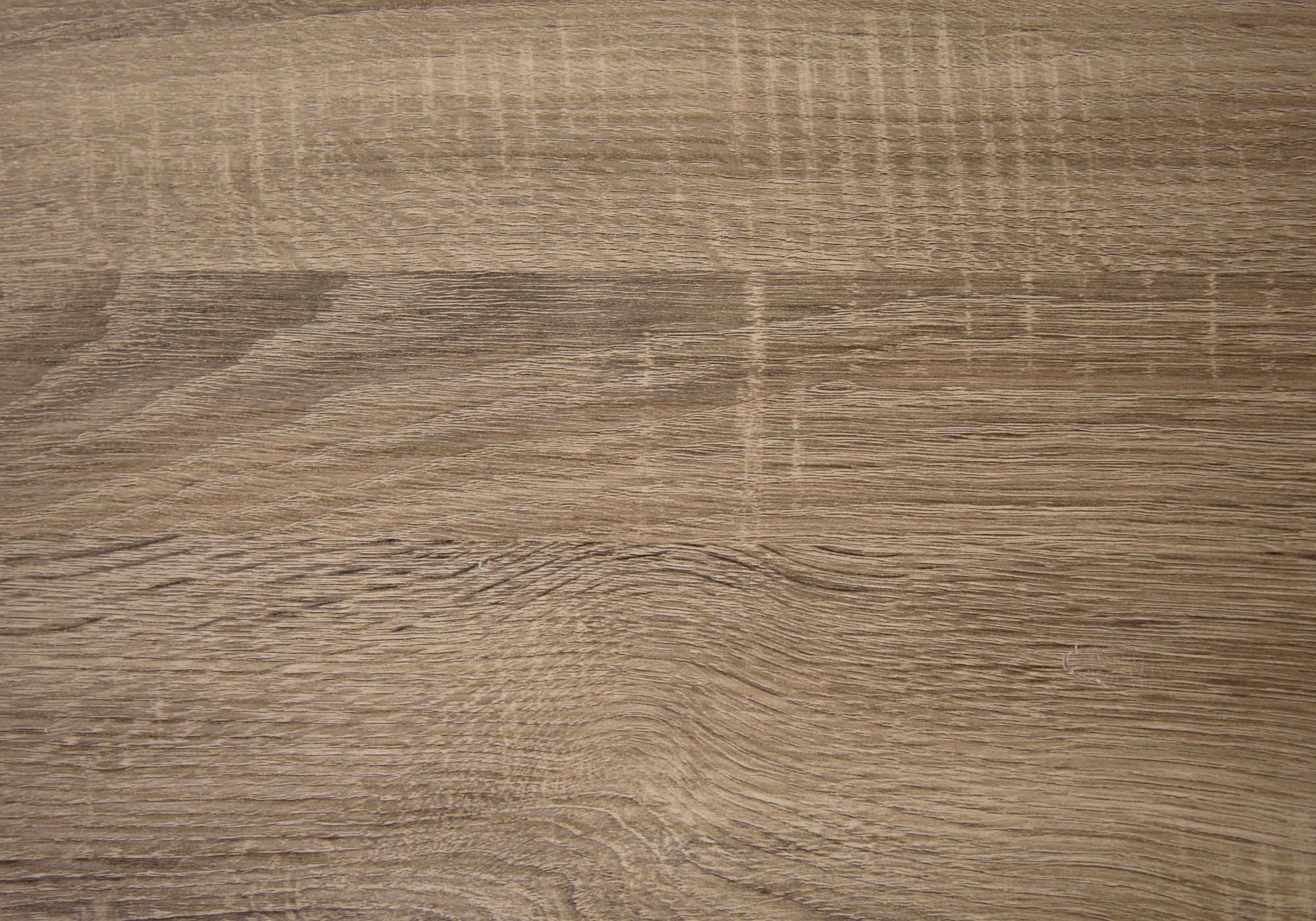 32x22 Dark Taupe MDF and Black Metal Accent Table