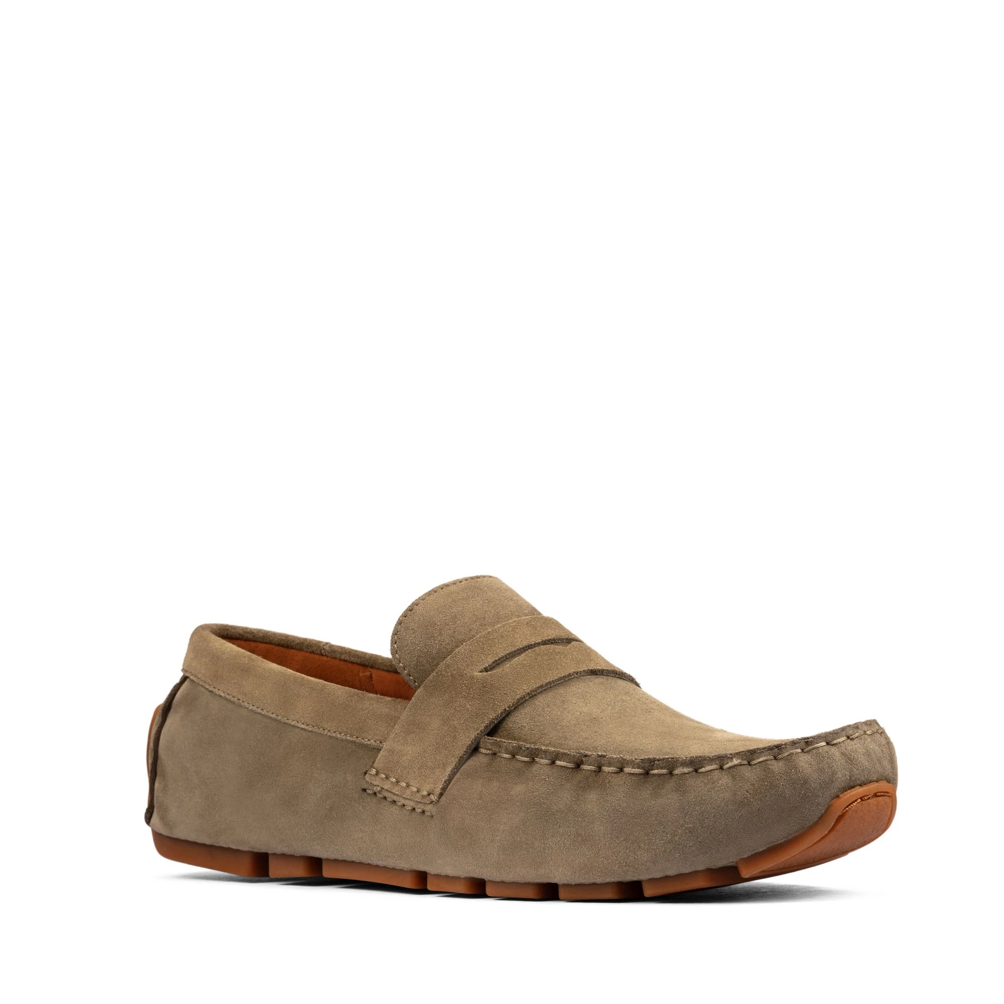 Men oswick-penny-olive-suede