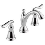 Bathroom Faucet Chrome, Bathroom Faucet 3 Hole, Diamond Seal Technology, Metal Drain Assembly