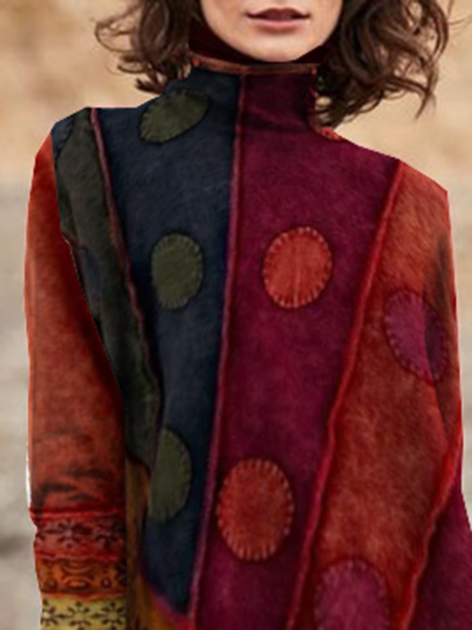 Turtleneck Long Sleeve Shirts & Tops