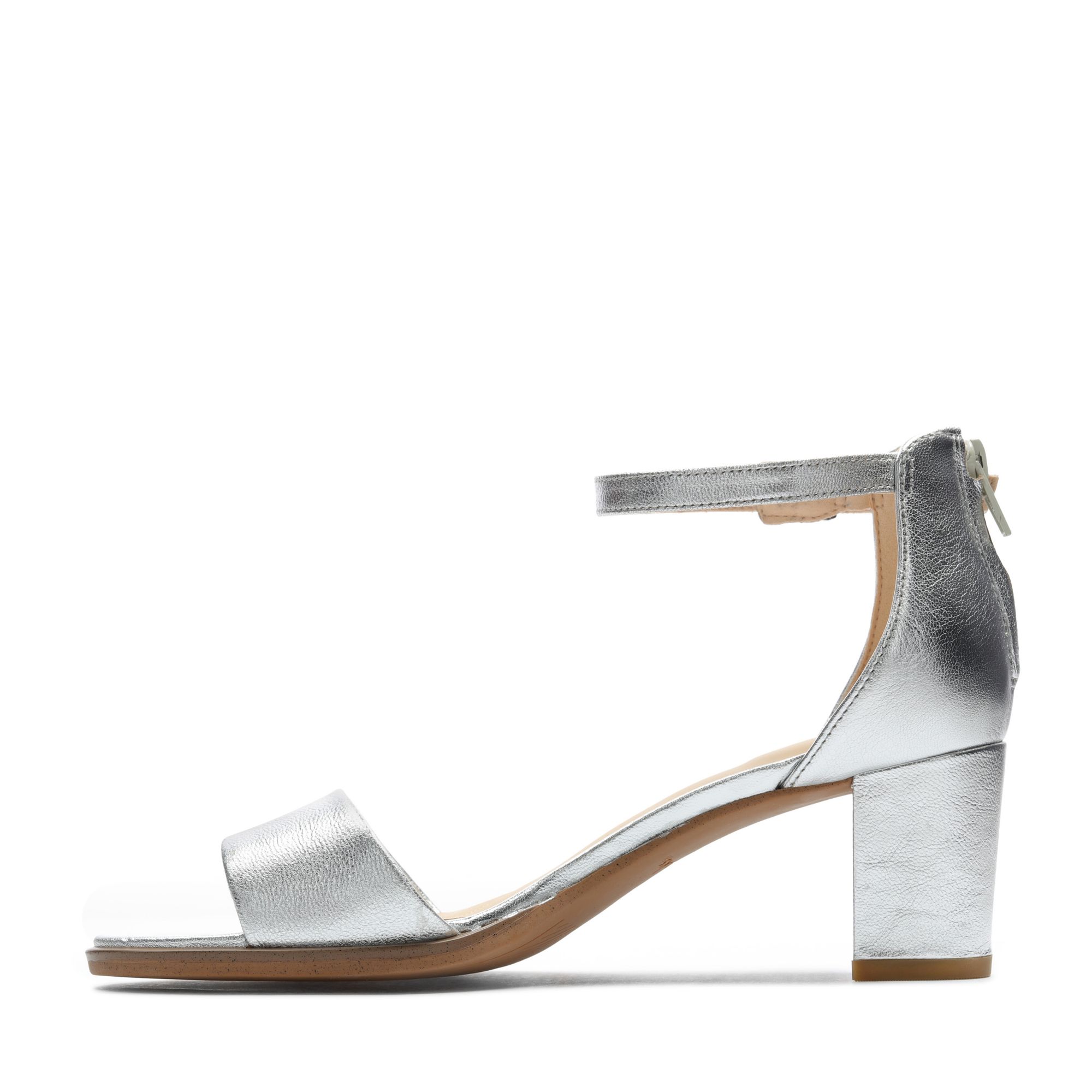 Women Sandals Kaylin 60 2 Part Silver Metallic