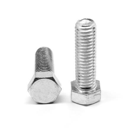 M20 x 2.50 x 110 mm (FT) Coarse Thread DIN 933 Class 8.8 Hex Cap Screw (Bolt) Medium Carbon Steel Zinc Plated Pk 55