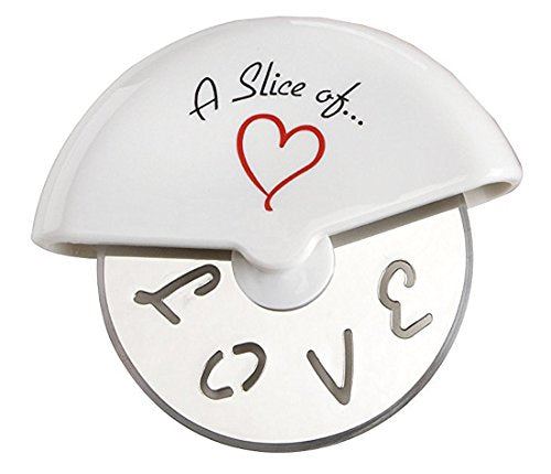 A Slice of Love Stainless-Steel Pizza Cutter in Miniature Pizza Box