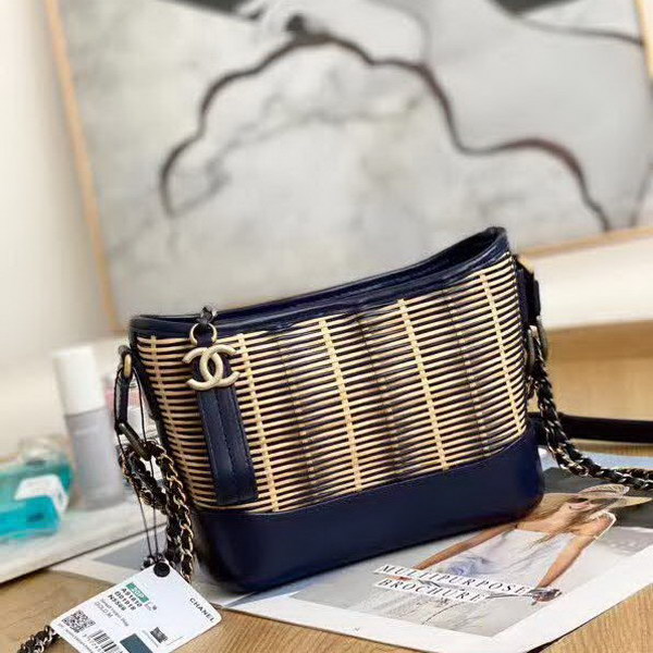 【原版皮】香奈儿/Chanel 藤条系列，采用牛皮搭配竹藤编织，竹藤竖固耐用的特性，被彻底激发，这是一个时代的作品，是时尚界都在追捧的收藏，款号：A91810