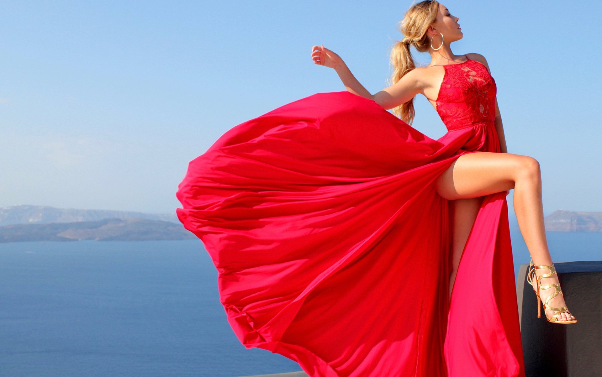 Dress dress sleeveless Sling Dress Long skirt