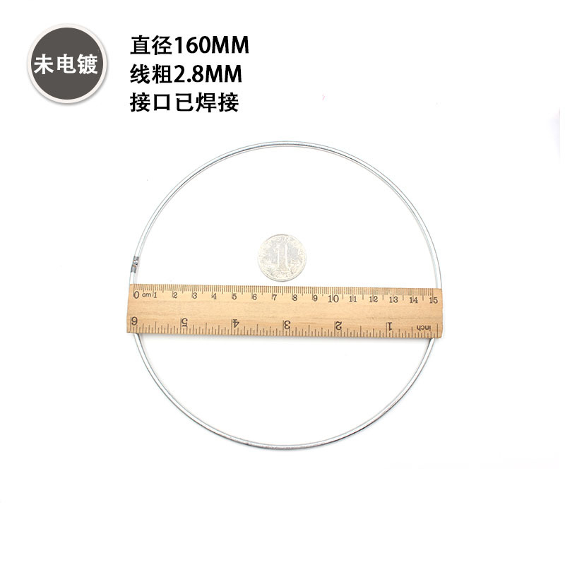厂家直销批发多规格捕梦网铁圈铁环焊接圆环金属圈大量现货15mm-1