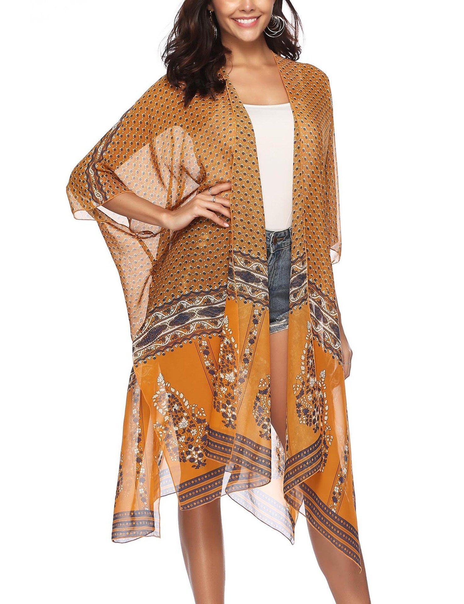 Casual Loose Sunscreen Printing Cardigan
