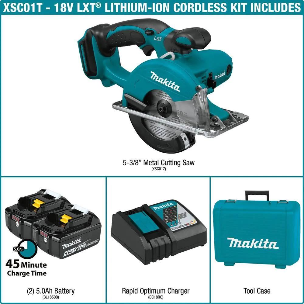 18-Volt 5.0Ah LXT Lithium-Ion Cordless 5-3/8 in. Metal Cutting Saw Kit