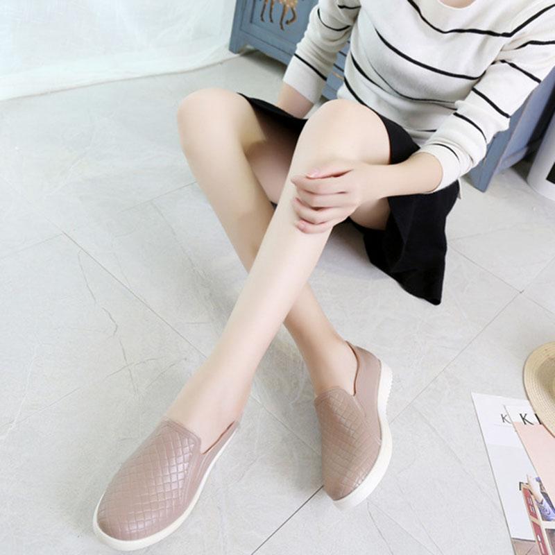 Comfy PVC Rain Shoes Slip-On Loafers