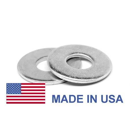 Asmc Industrial 3/4 inch Grade 8 Flat Washer SAE Pattern - USA Medium Carbon Steel Zinc Plated Pk 50