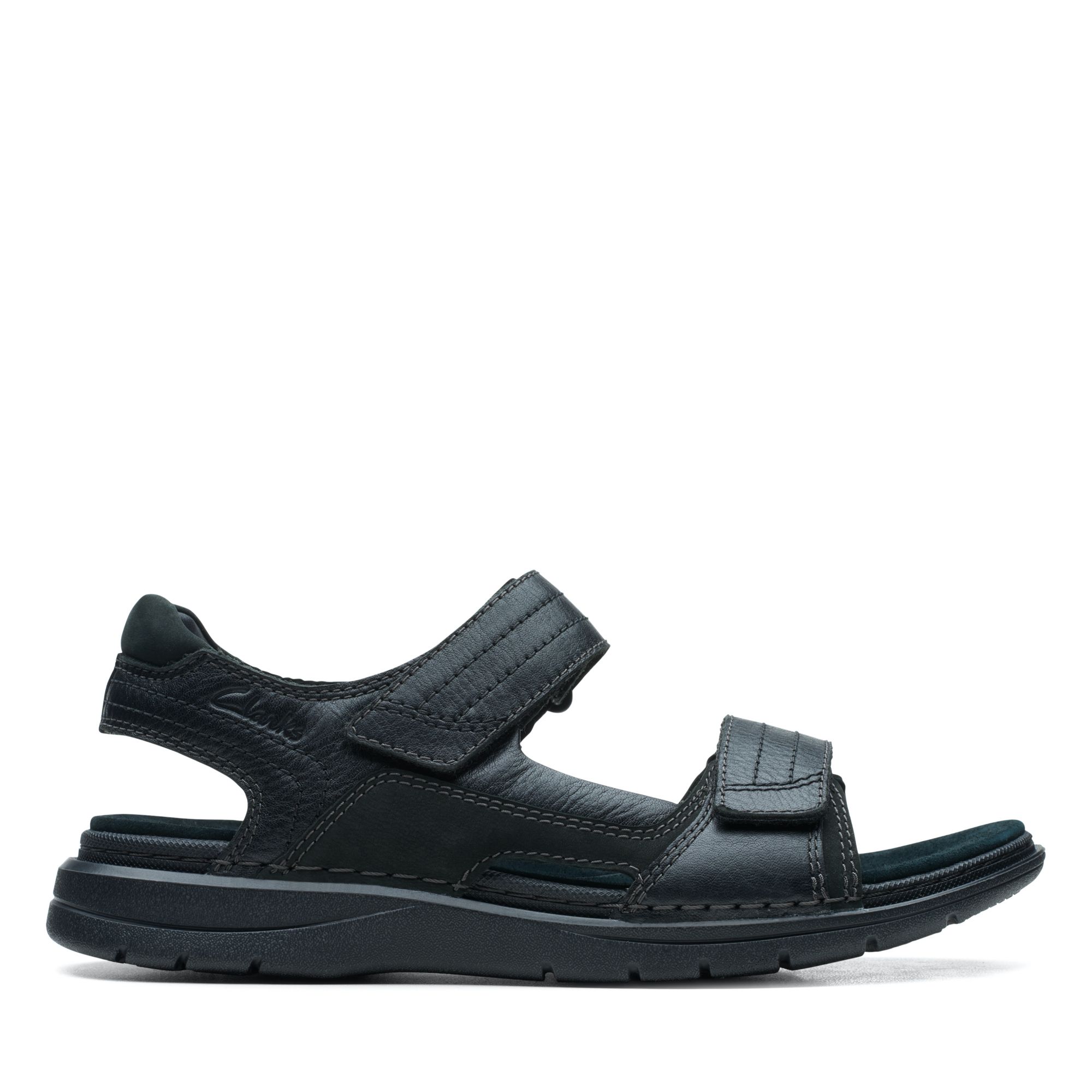 Men Sandals Nature Trek Black Nubuck