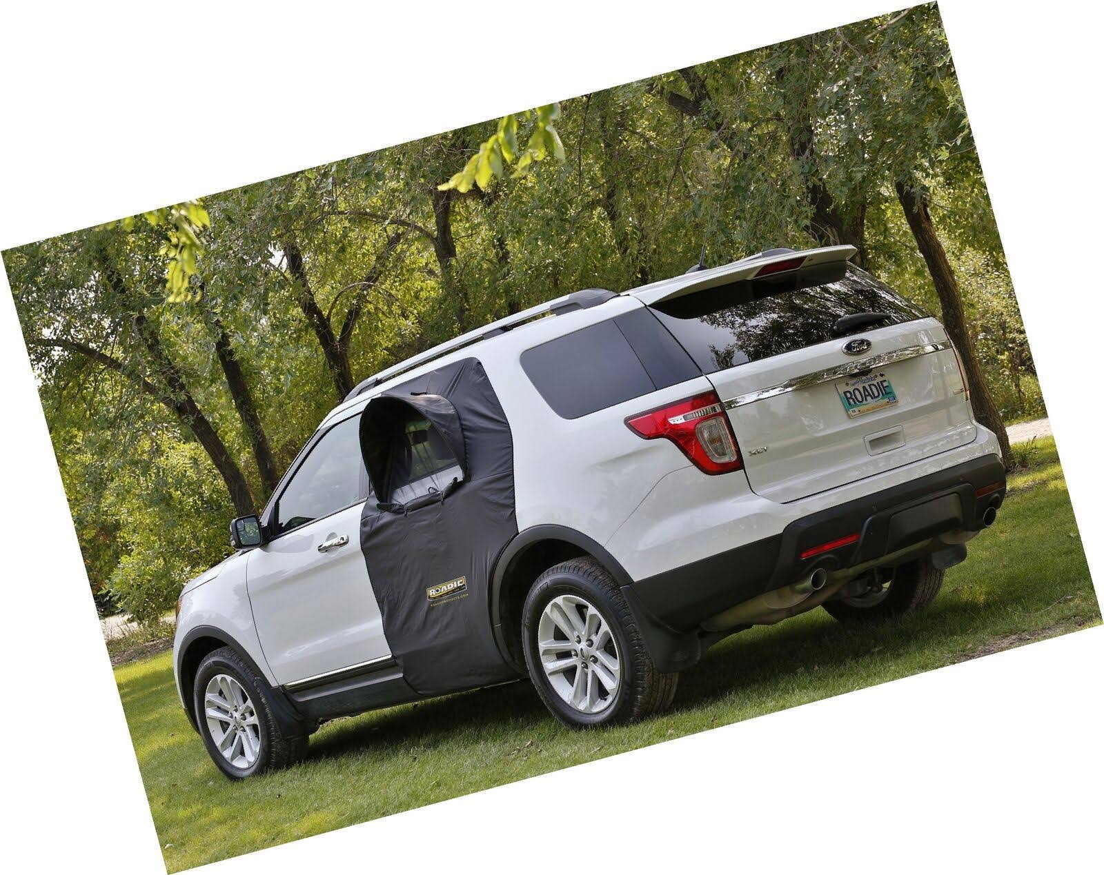 Roadie The Overnighter SUV Window Tent - with Screen and Retractable Canopy
