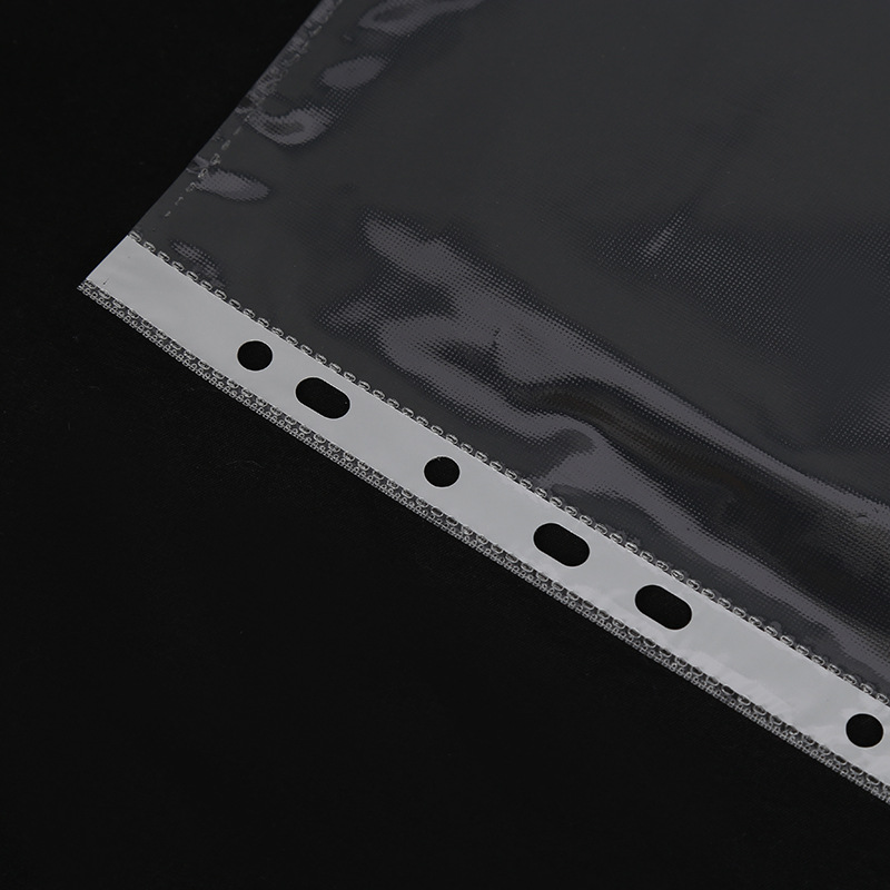 厂家直供文件袋定制11孔文件袋 A4透明活页袋 3孔4孔袋100个/包