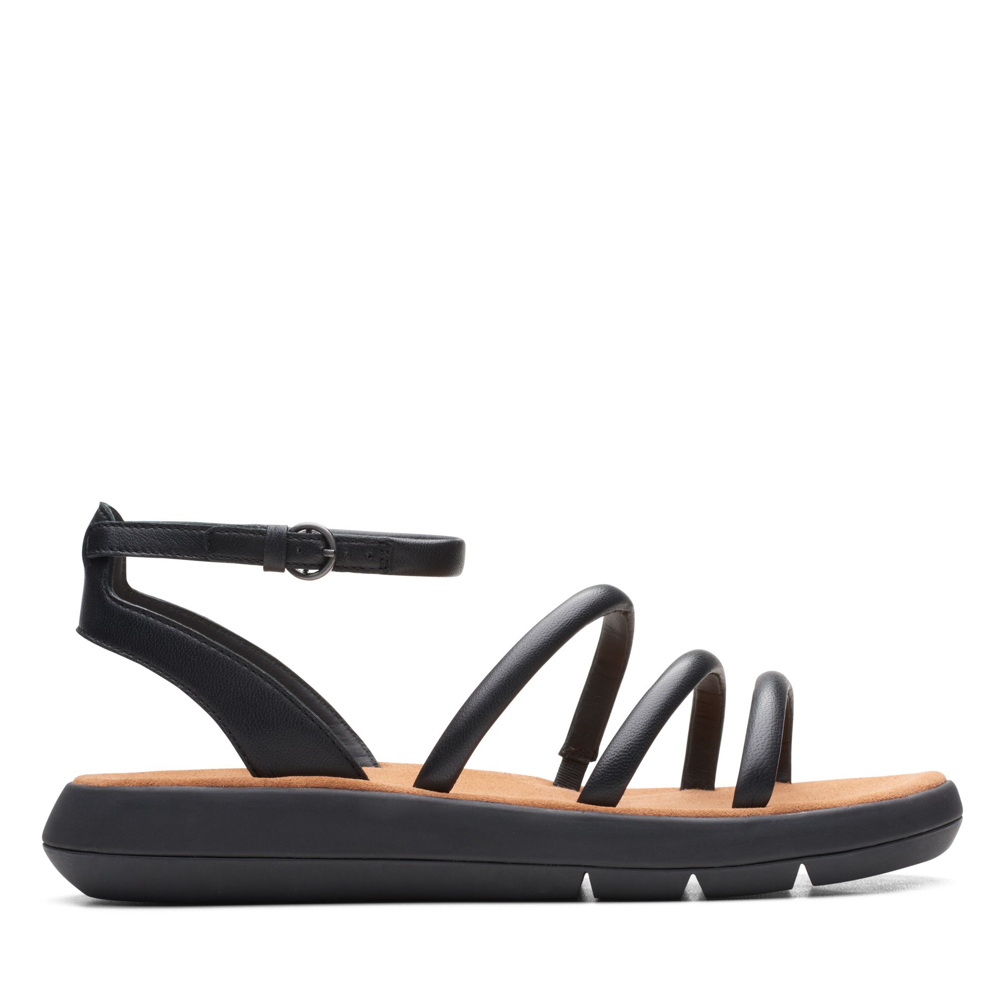 Women Sandals Jemsa Style Black Leather