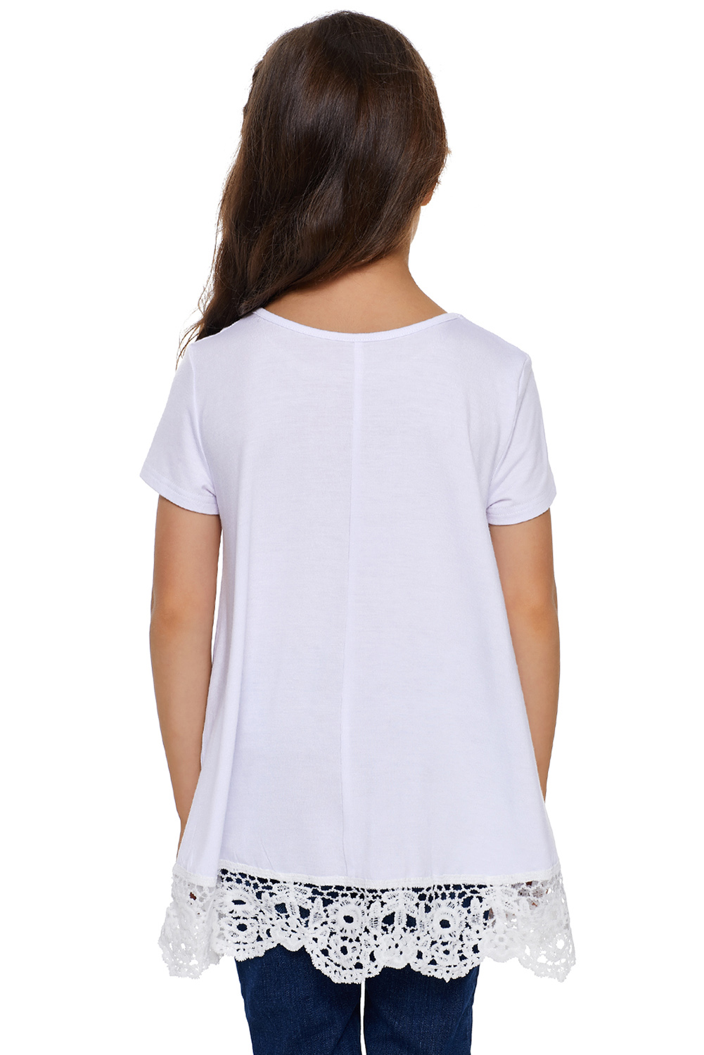 Black Girls Short-sleeved Top