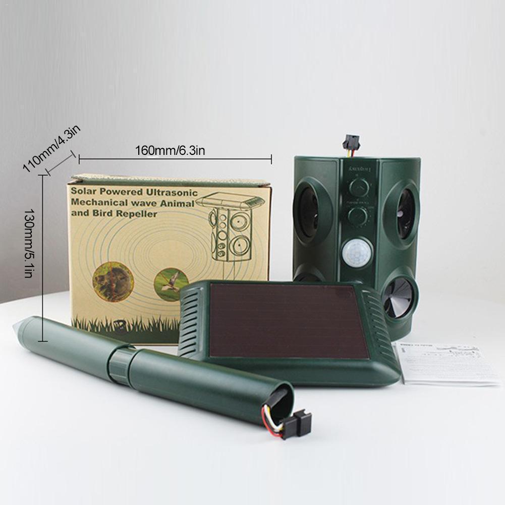 Solar Ultrasonic Vibration Wild Animal Drive  Repellers