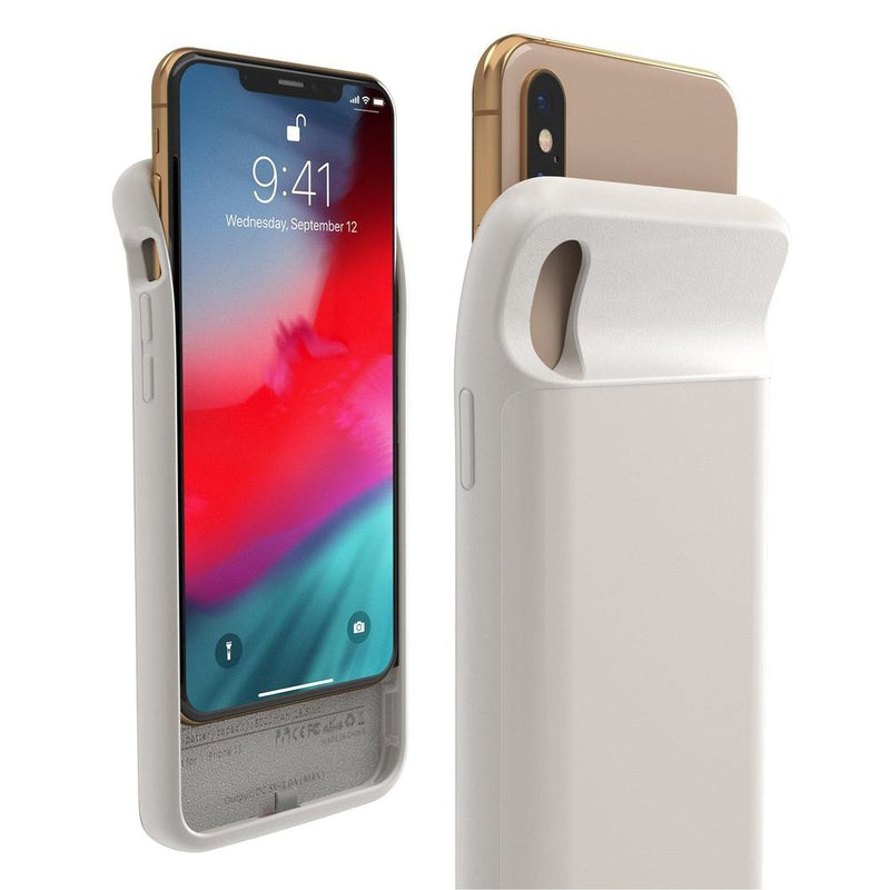 Off-White Battery-Powered Charging Case