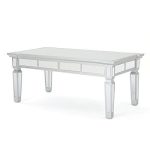 Christopher Knight Solanna Mirror Finished Faux Wood Coffee Table for Home